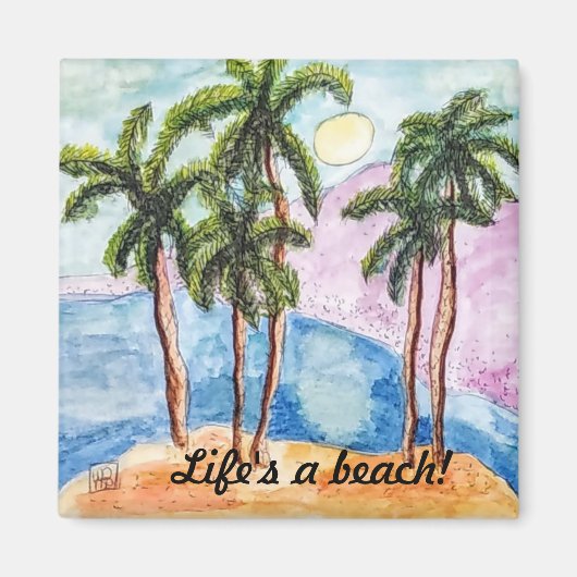 人生はビーチ マグネット (正面)