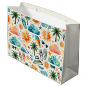 人生はビーチ ラージペーパーバッグ (裏面アングル)