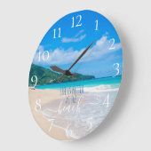 人生はビーチ ラージ壁時計 (傾斜)
