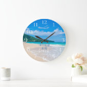 人生はビーチ ラージ壁時計 (ホーム)