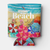 人生はビーチ 缶クーラー (正面)