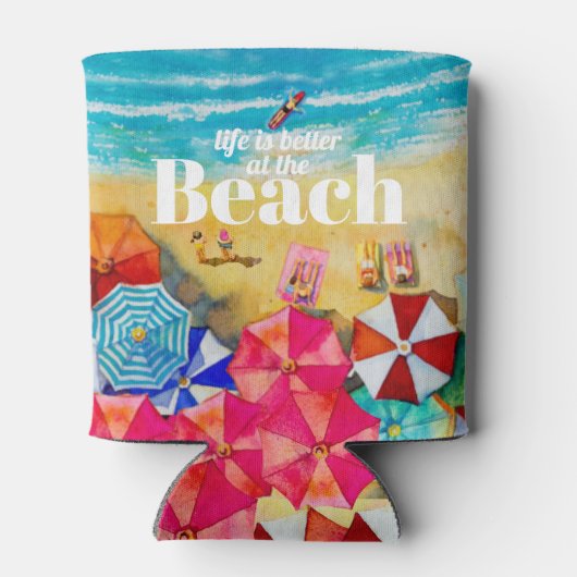 人生はビーチ 缶クーラー (裏面)