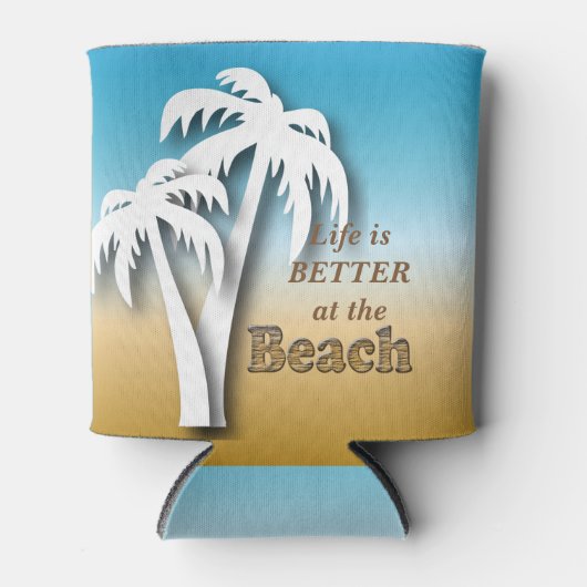 人生はビーチ 缶クーラー (正面)
