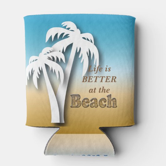 人生はビーチ 缶クーラー (裏面)