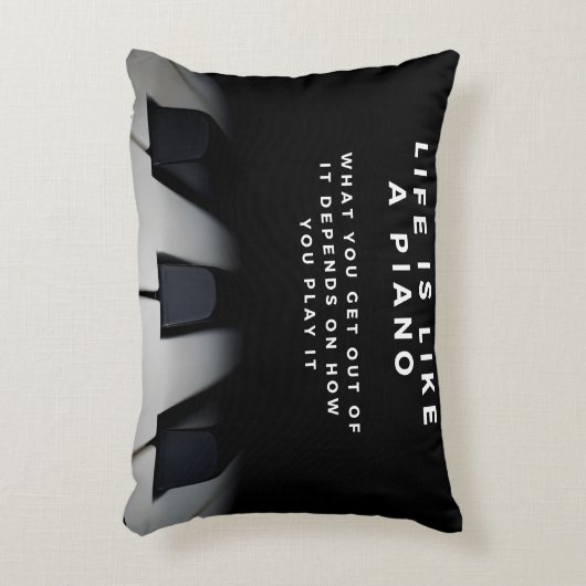 人生はピアノのよう感動的 アクセントクッション (正面(垂直))