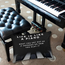 人生はピアノのよう感動的 アクセントクッション