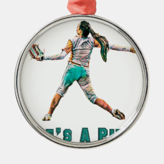 人生はピッチ メタルオーナメント