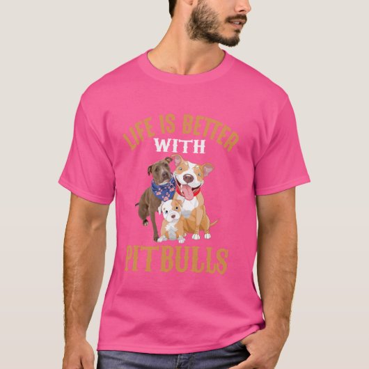 人生はピットブル Tシャツ (正面)