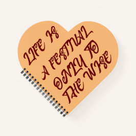 人生はフェスティバル |やる気を起こさせる引用文Tシャツ ノートブック