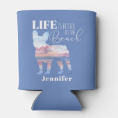 人生はフランスビーチで良い 缶クーラー (裏面)