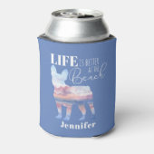 人生はフランスビーチで良い 缶クーラー (缶裏面)