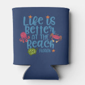 人生はフロリダの土産ビーチで良い 缶クーラー (裏面)