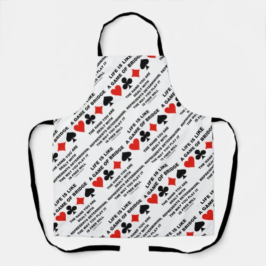 人生はブリッジ決定論の自由な意志のゲーム エプロン (正面)