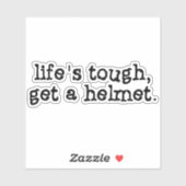 人生はヘルメットを手に入れるのが難しい シール (シート)