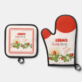 人生はベリースウィート 鍋つかみ&鍋敷きセット (正面)