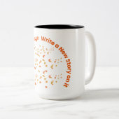 人生はページのよう空白のだ | 感動的引用文 ツートーンマグカップ (正面右)