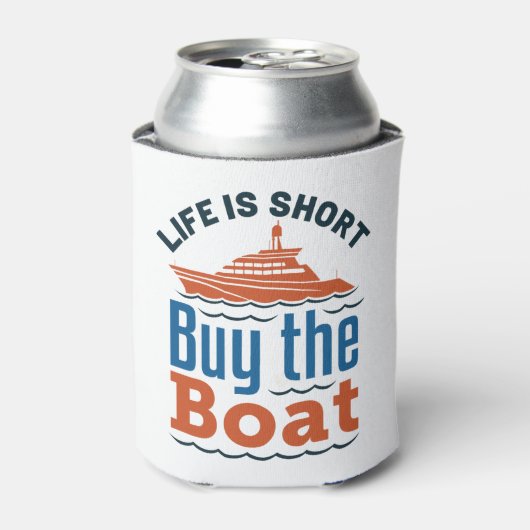 人生はボート買ボイティングの短い 缶クーラー (缶正面)