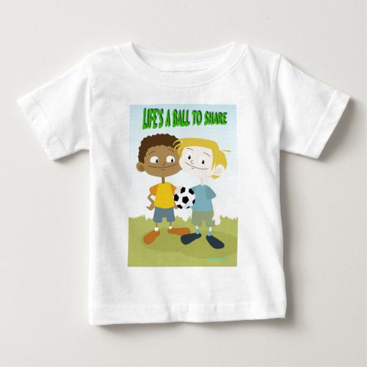 人生はボールだ ベビーTシャツ (正面)