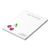 人生はボールのさくらんぼかわいいロマンチックなコケット ノートパッド (回転)