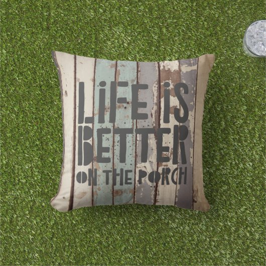 人生はポーチビーチの上に素朴 アウトドアクッション (芝生)