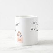 人生はマグの自撮りの厄介な連鎖 コーヒーマグカップ (中央)