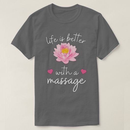人生はマッサージ119で良い Tシャツ (デザイン正面)