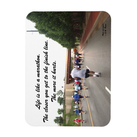 人生はマラソンの磁石のようなものだ マグネット (縦)