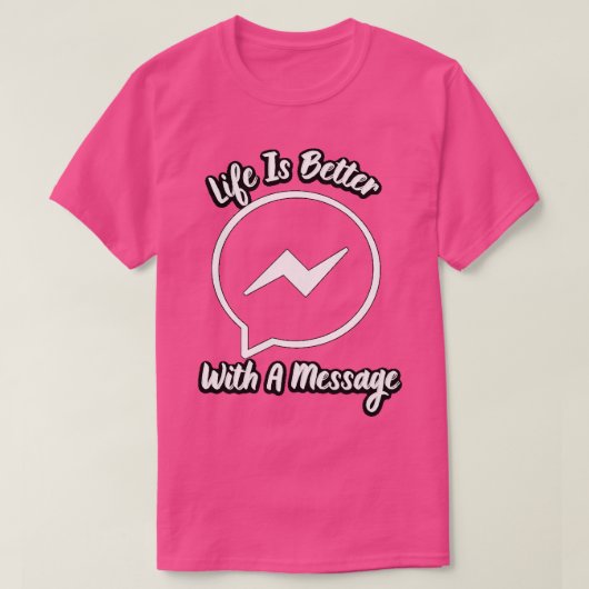 人生はメッセージで良い6 Tシャツ (デザイン正面)