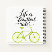 人生はライム・グリーンの美しいライフ ノートブック (裏面)