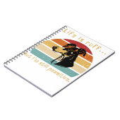 人生はラフだ…でも私はまだポーシティブでポジティブだ ノートブック (左側)