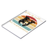 人生はラフだ…でも私はまだポーシティブでポジティブだ ノートブック (左側)