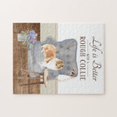 人生はラフなコリージグソーのパズル ジグソーパズル (横)