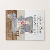 人生はレイクランドテリアジグソーパズル ジグソーパズル (横)