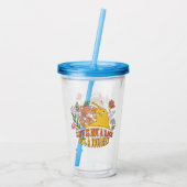 人生はレースではなく、旅だ アクリルタンブラー (裏面)