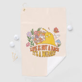 人生はレースではなく、旅だ ゴルフタオル (インサイチュ)