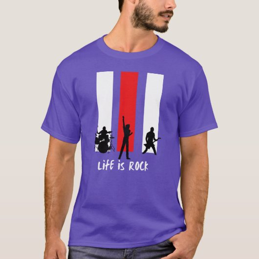 人生はロックな友達 Tシャツ (正面)