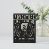 人生は上り坂だ | My Life My Adventure ポストカード (スタンド正面)