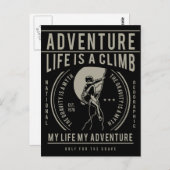 人生は上り坂だ | My Life My Adventure ポストカード (正面/裏面)