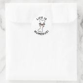 人生は上腕骨おもしろいプリン ラウンドシール (バッグ)