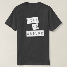 人生は不条理 (ホワイトテープ) Tシャツ