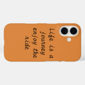 「人生は乗り物楽しむの旅だ」IPhoneケース Case-Mate iPhoneケース (裏面 (横))