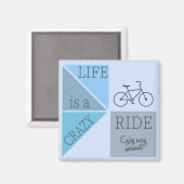 人生は乗り物熱狂するだ マグネット (正面/裏面)