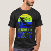 人生は二十ノットのTシャツで始まる Tシャツ (正面)