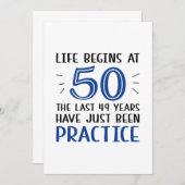 人生は五十歳から始まる サンキューカード (正面/裏面)