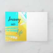 「人生は人生への旅/旅である」アクア、黄色 カード (内部)