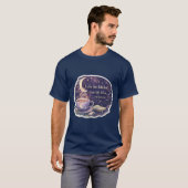 人生は人生らしく – あったかいコーヒーの名言 - V1 - Tシャツ (正面フル)