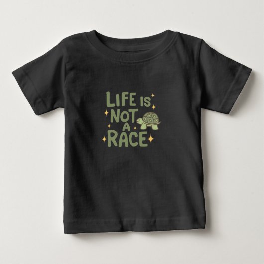 人生は人種ではない ベビーTシャツ (正面)