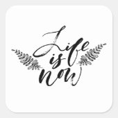 人生は今 スクエアシール (正面)