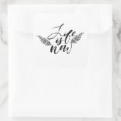 人生は今 スクエアシール (バッグ)