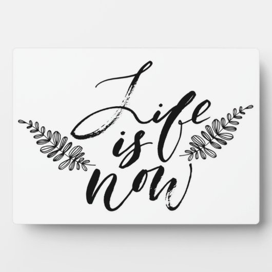 人生は今 フォトプラーク (正面)